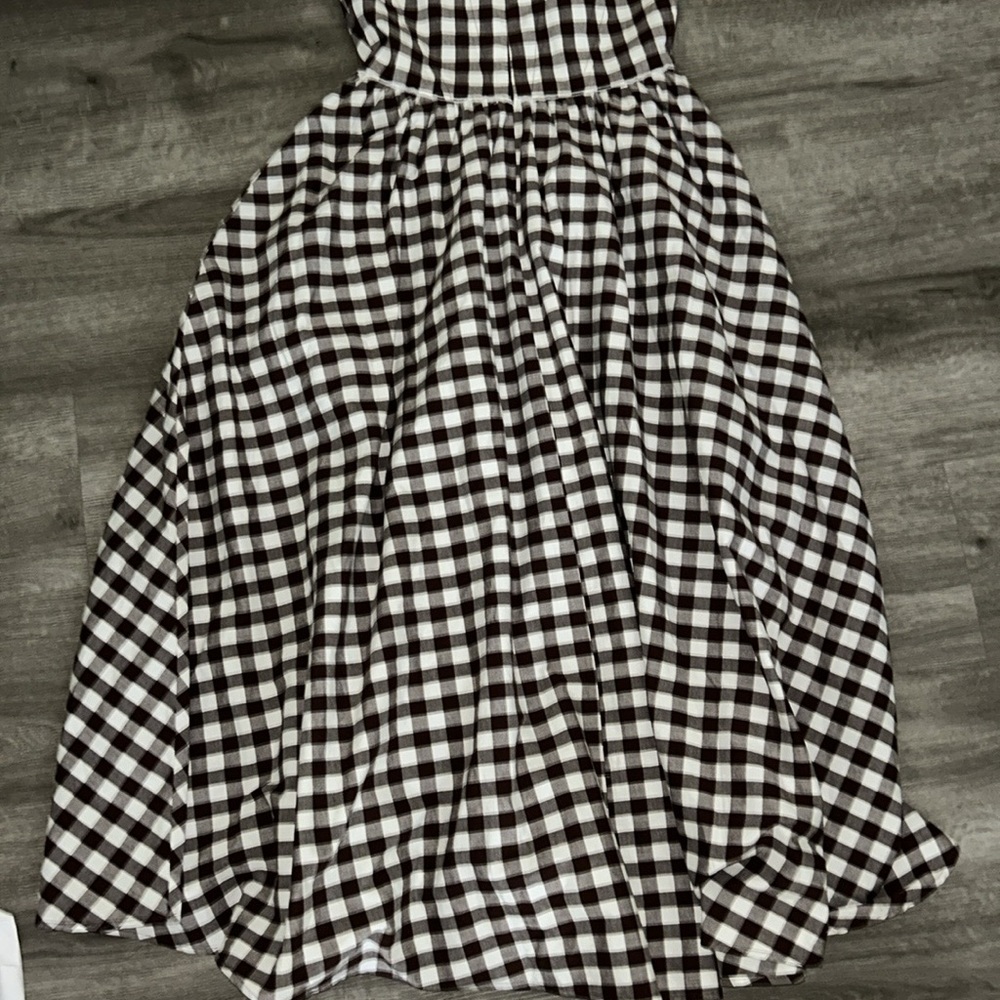 🩷Firm Price🩷 NWOT WAYF Plaid Drop-Waist Midi Dress - Picture 10 of 12